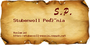 Stubenvoll Peónia névjegykártya
